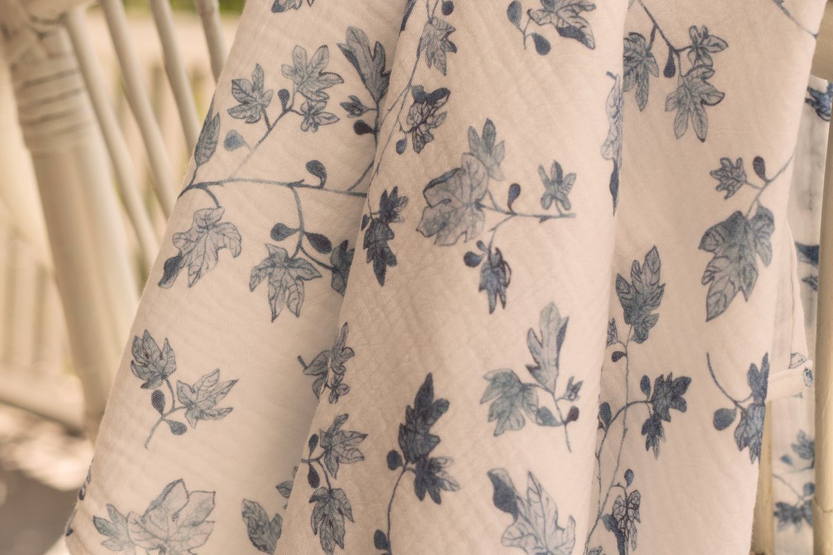 Fig muslin over a cane chair